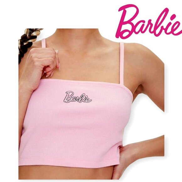 Barbie Tops - Barbie x Forever 21 Studded Ribbed Halter Top - Size S